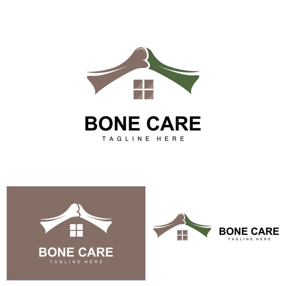 Bone Care Logo, Body Health Vector, Design For Bone Health, Pharmacy, Hospital, Health Product Brand vector