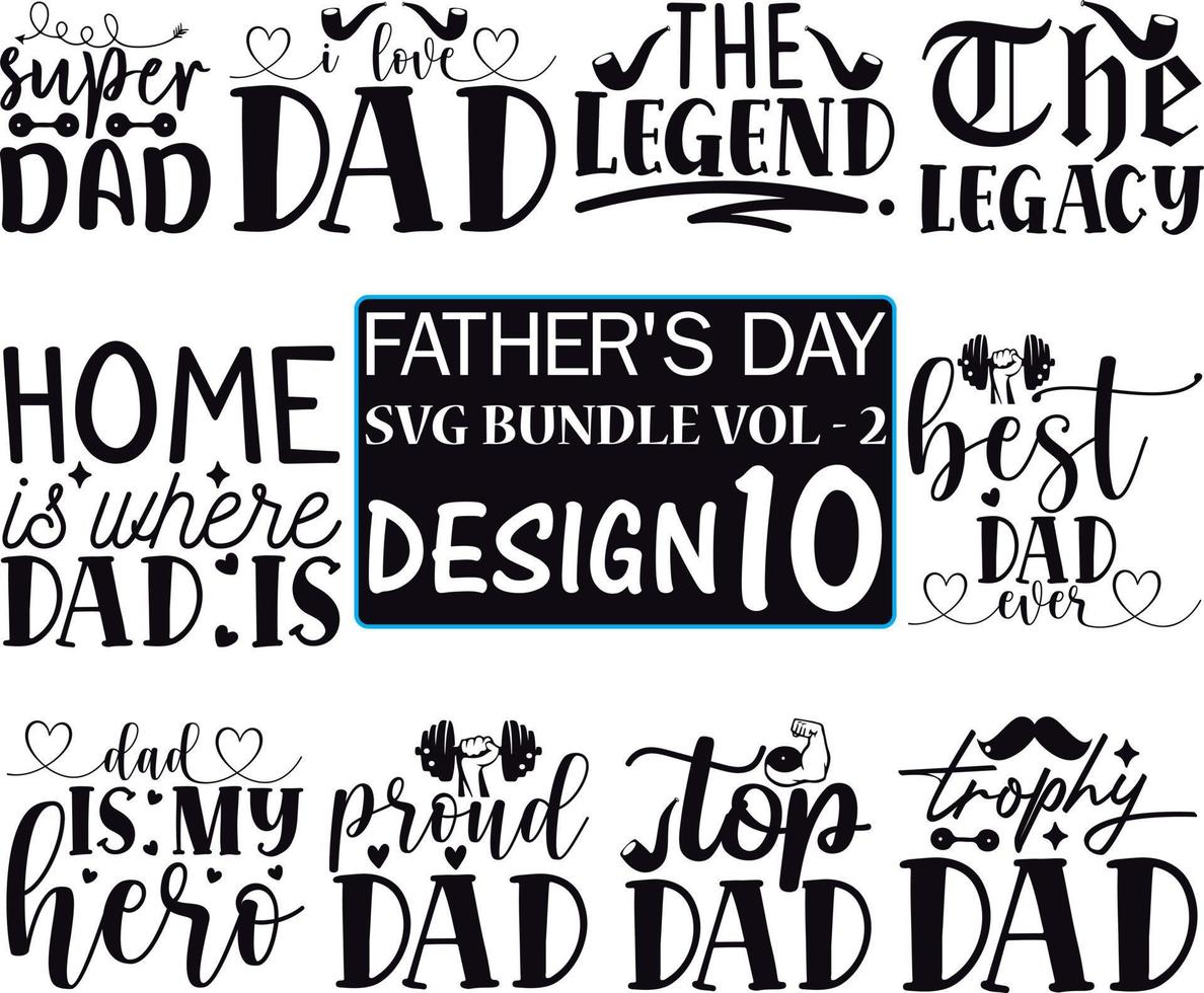 Father's Day SVG bundle Vol - 2 vector