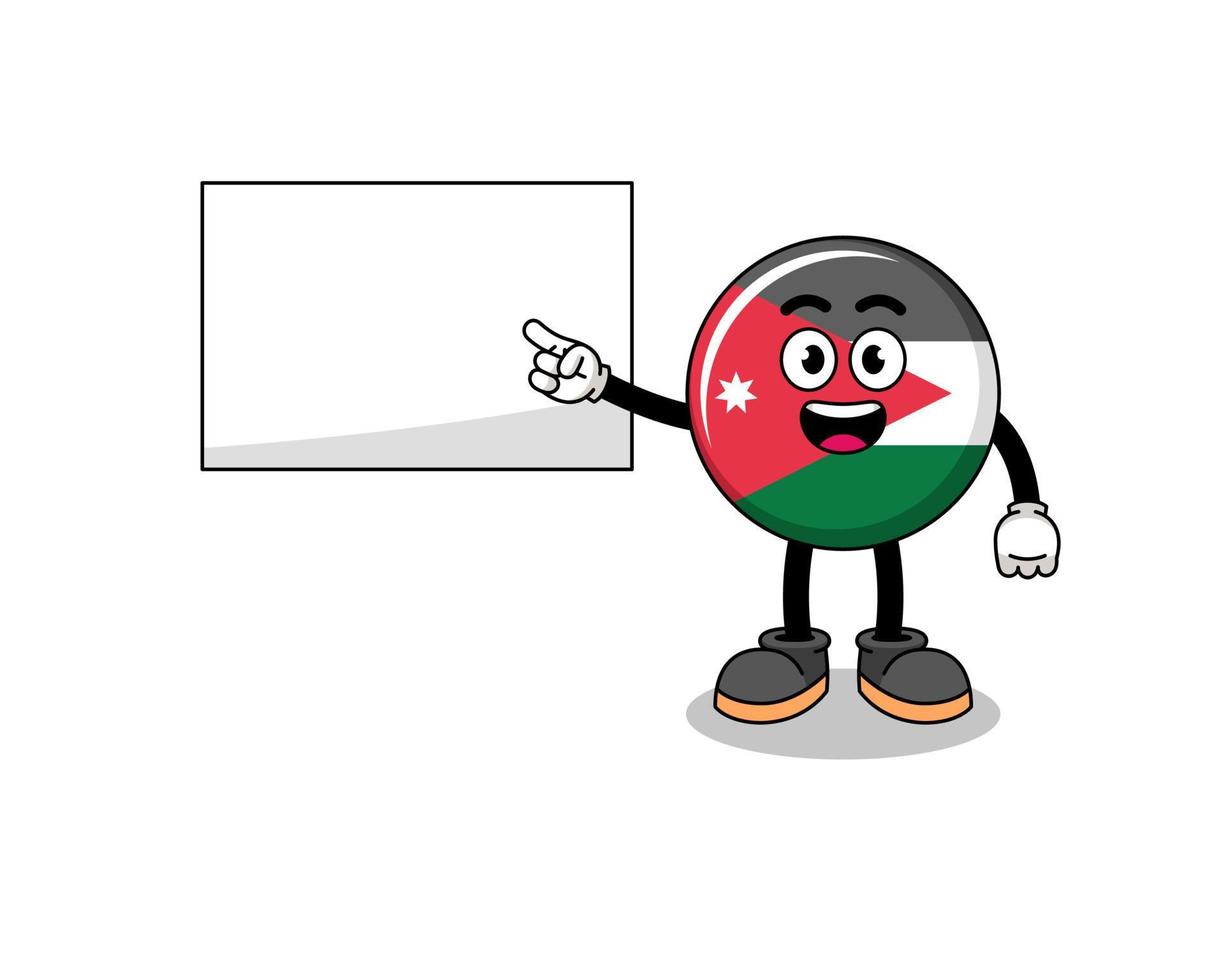 jordan flag illustration doing a presentation vector