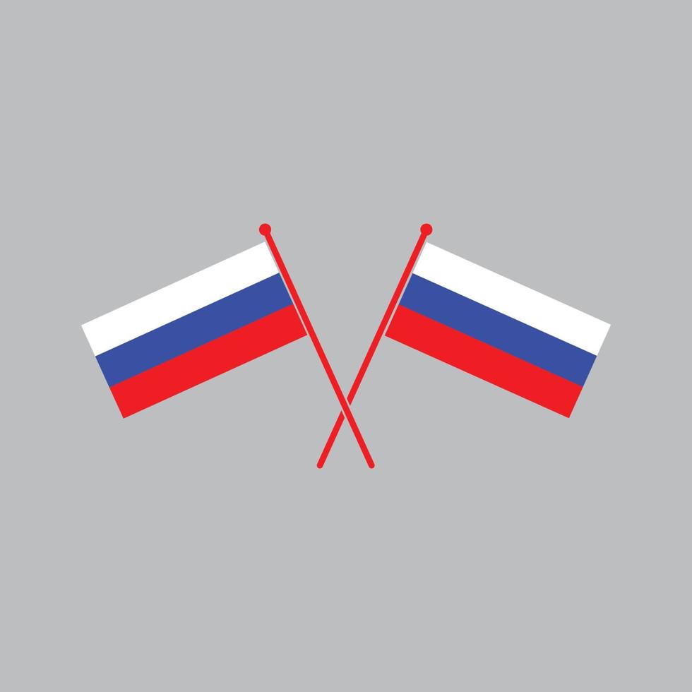 vector de logotipo de icono de bandera rusa