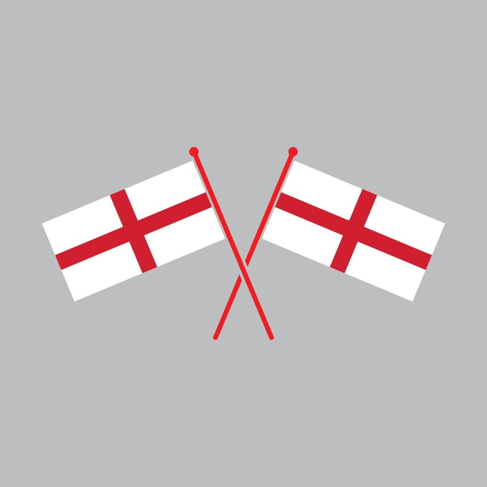 Inglaterra, vector de logotipo de icono de bandera británica