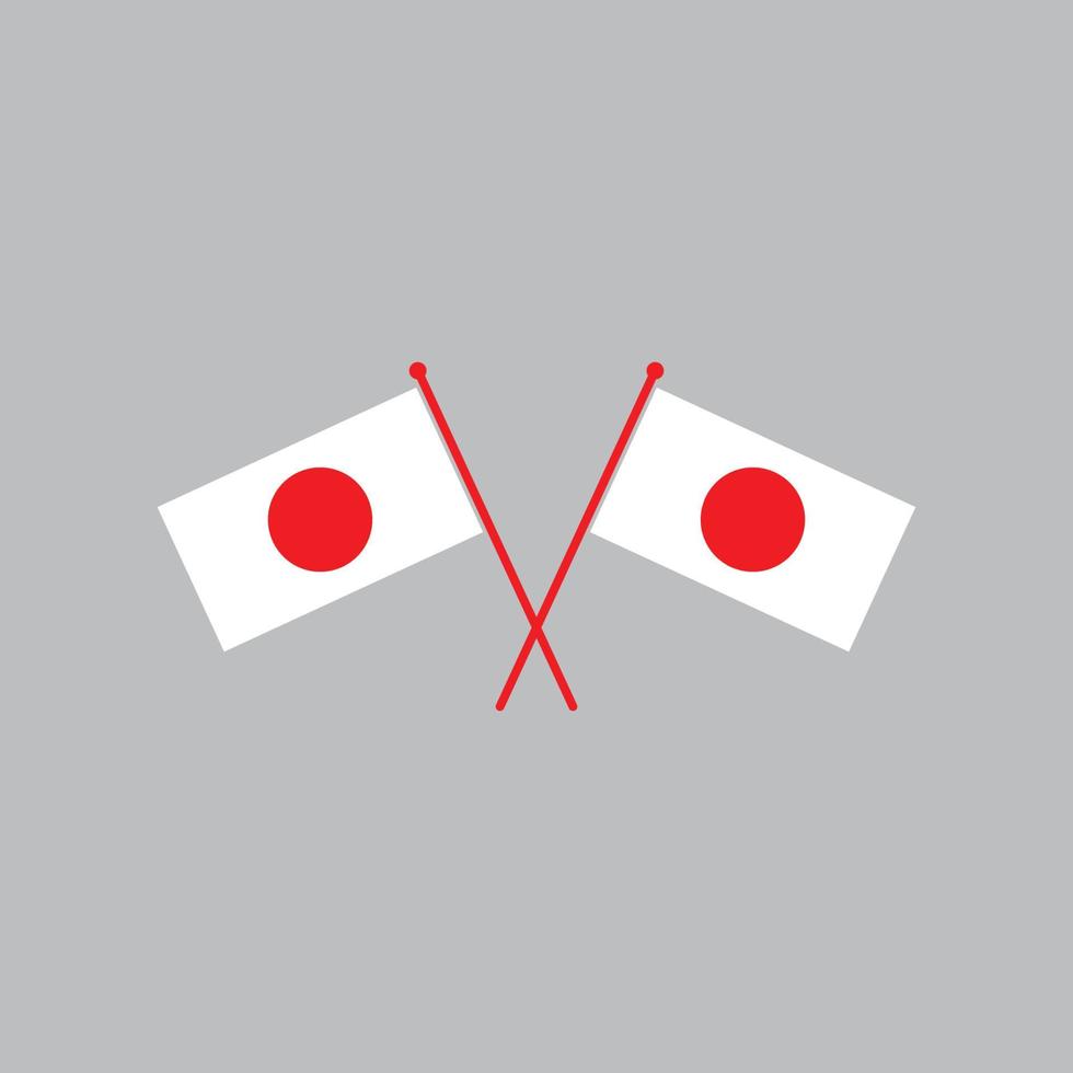 japan flag icon logo vector