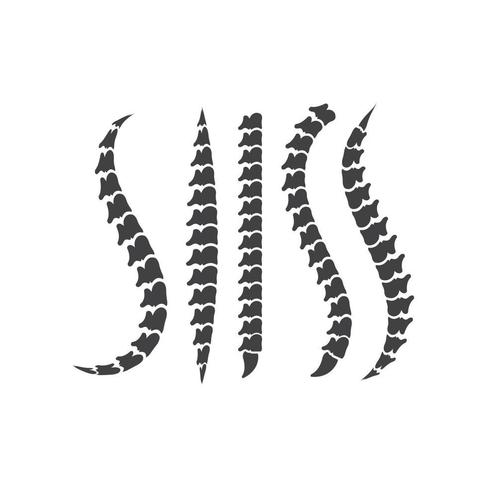 Spine diagnostics logo icon template vector illustration