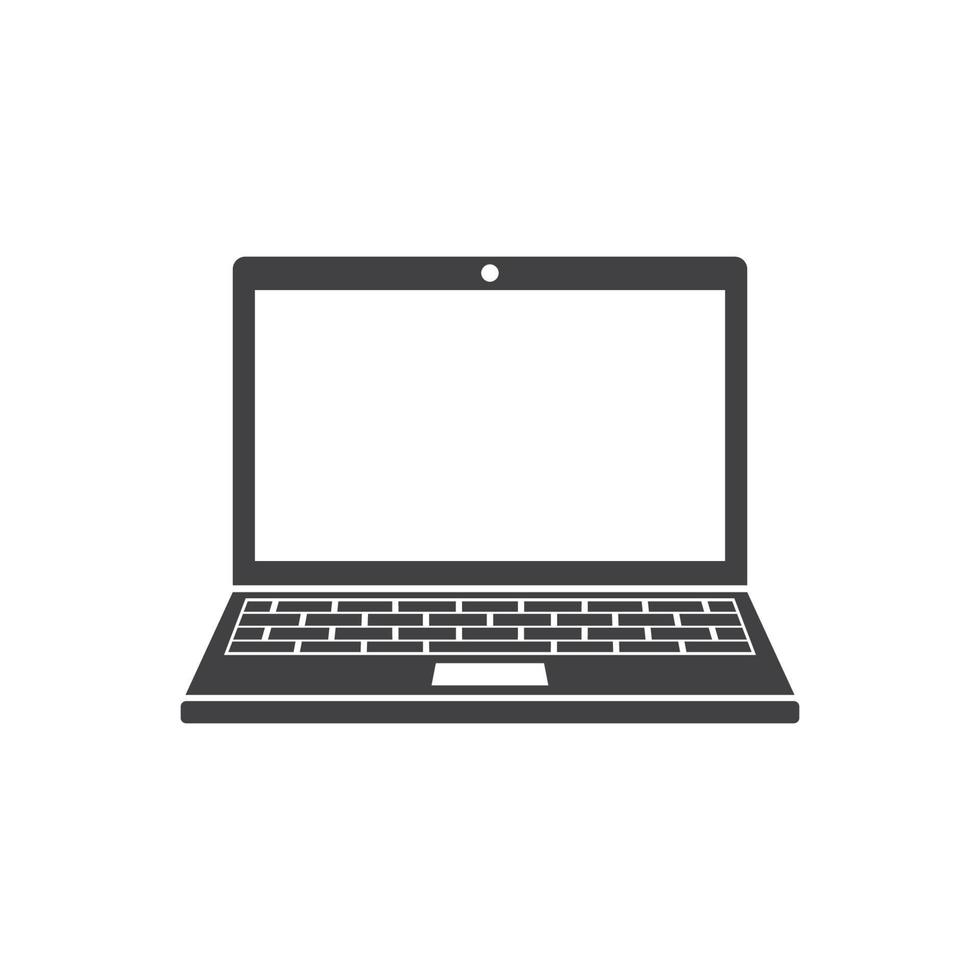 laptop logo icon vector illustration