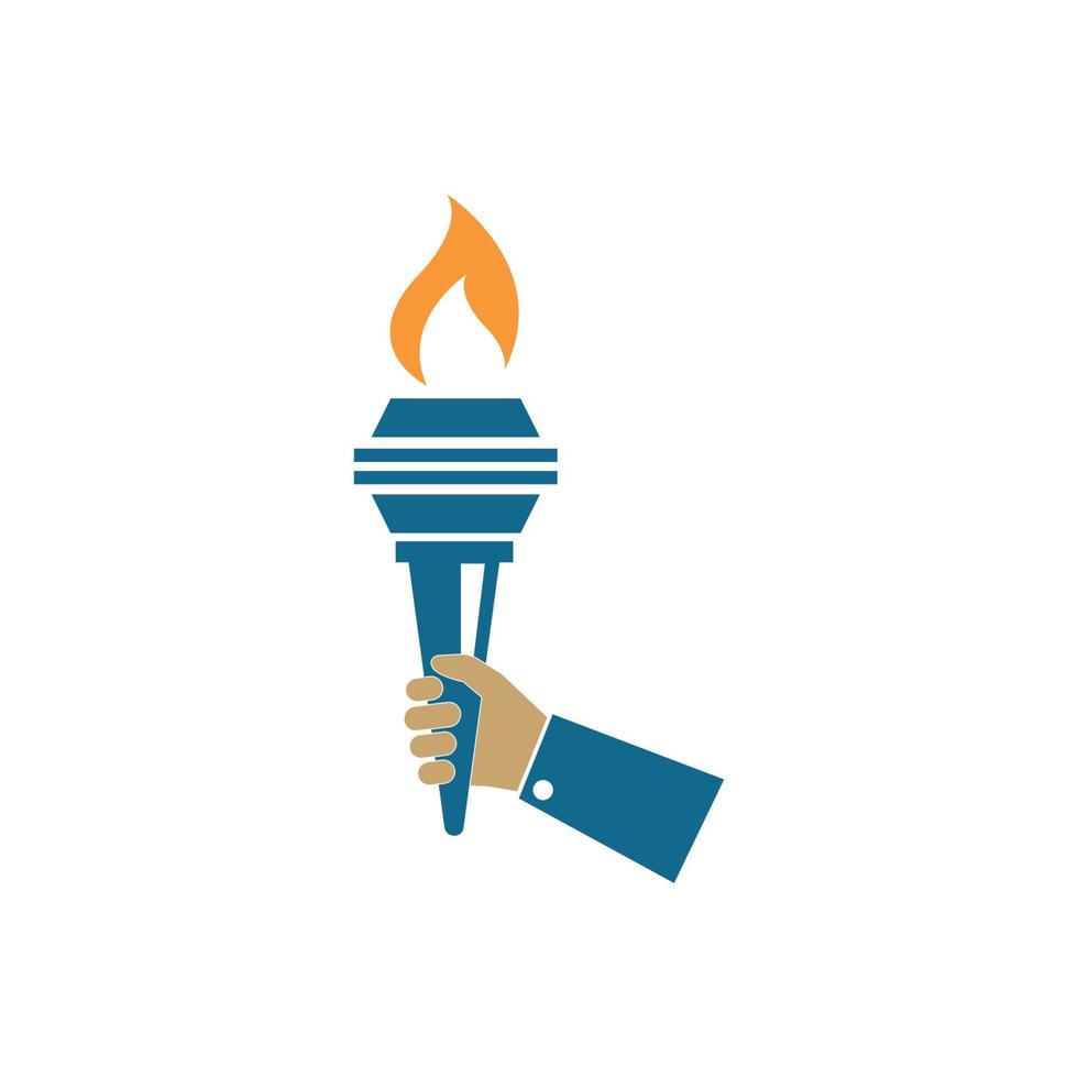 burning torch illustration vecto vector