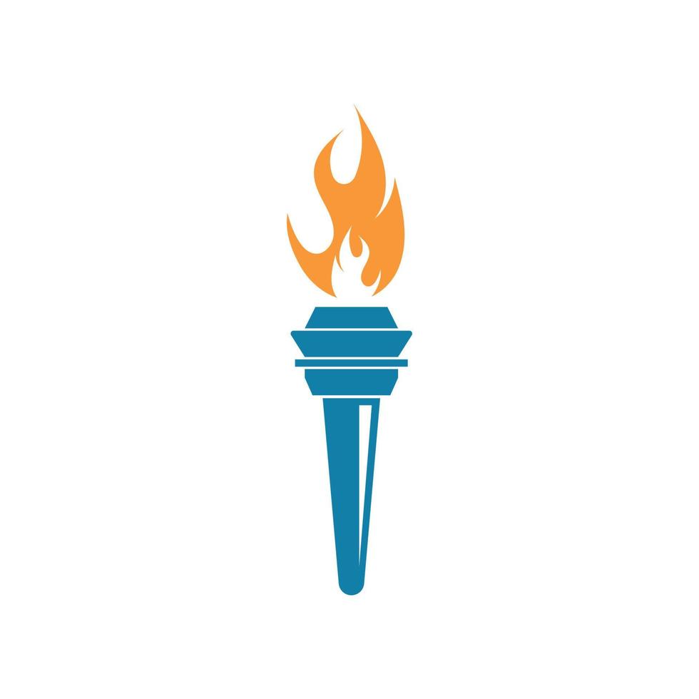 burning torch illustration vecto vector