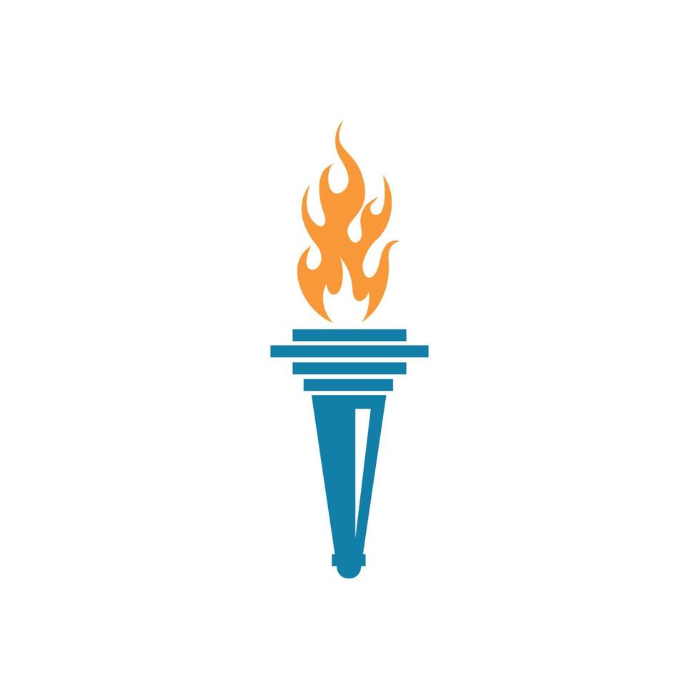 burning torch illustration vecto vector