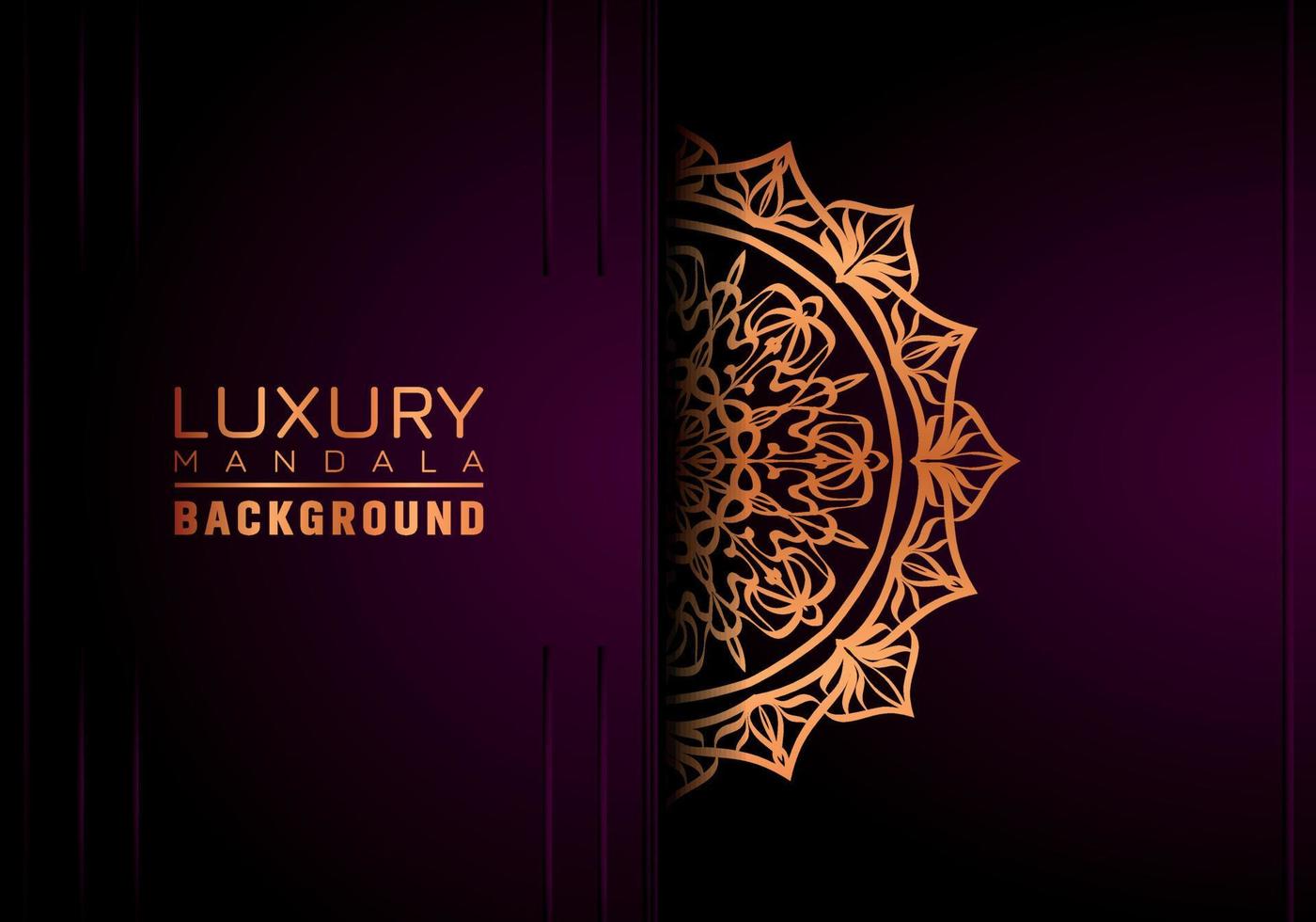 Luxury ornamental mandala background, arabesque style vector