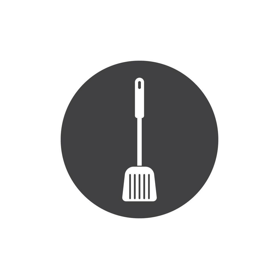 spatula logo icon of cooking and kithen vector