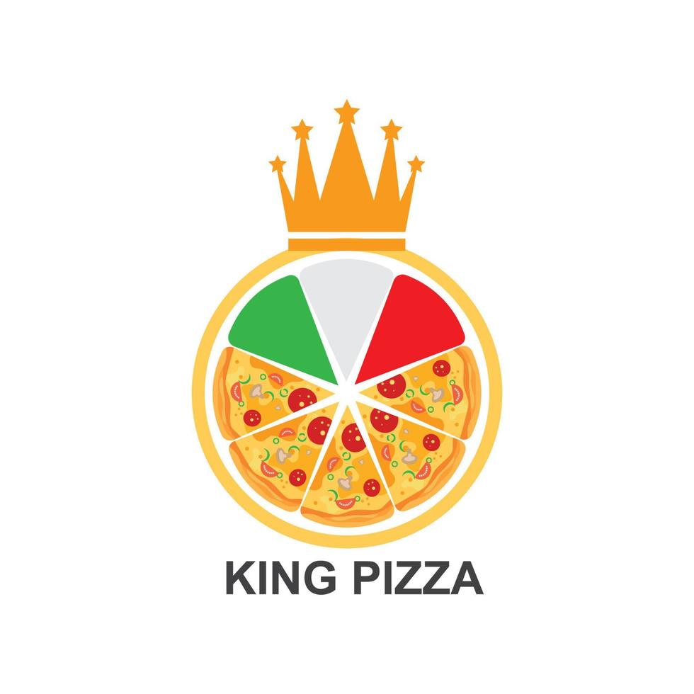 vector de ilustración de logotipo de icono de pizza