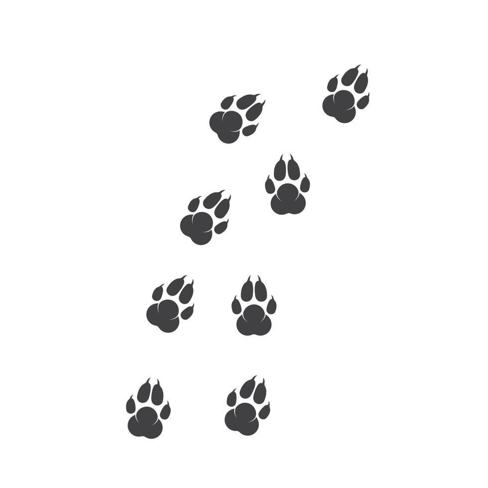 paw logo icon of pet vector