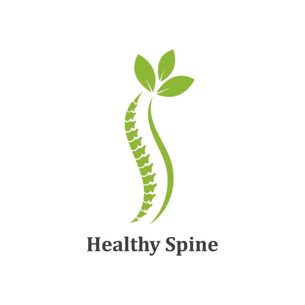 Spine diagnostics logo icon template vector illustration