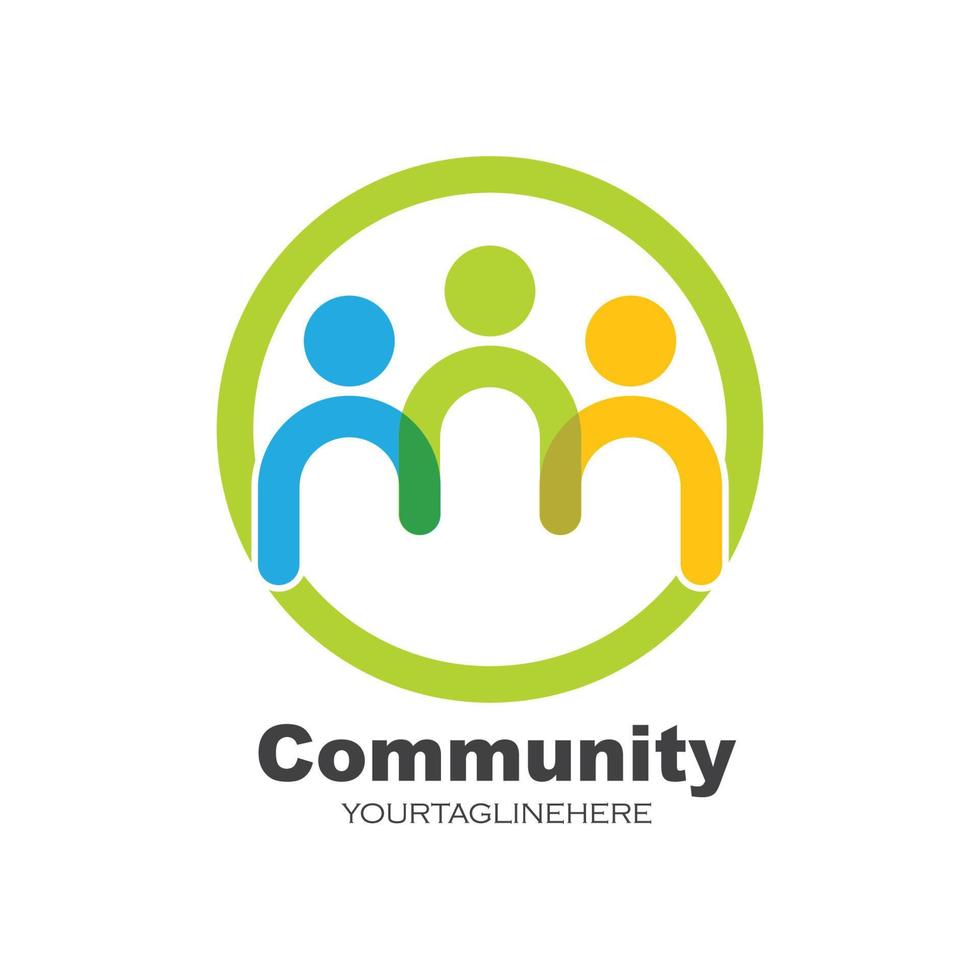 leadership,community,social and company Logo icon vector