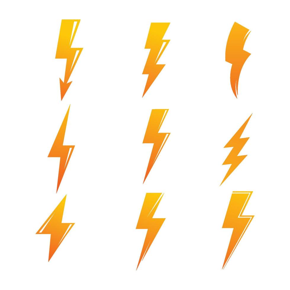 vector de ilustración de perno de trueno flash
