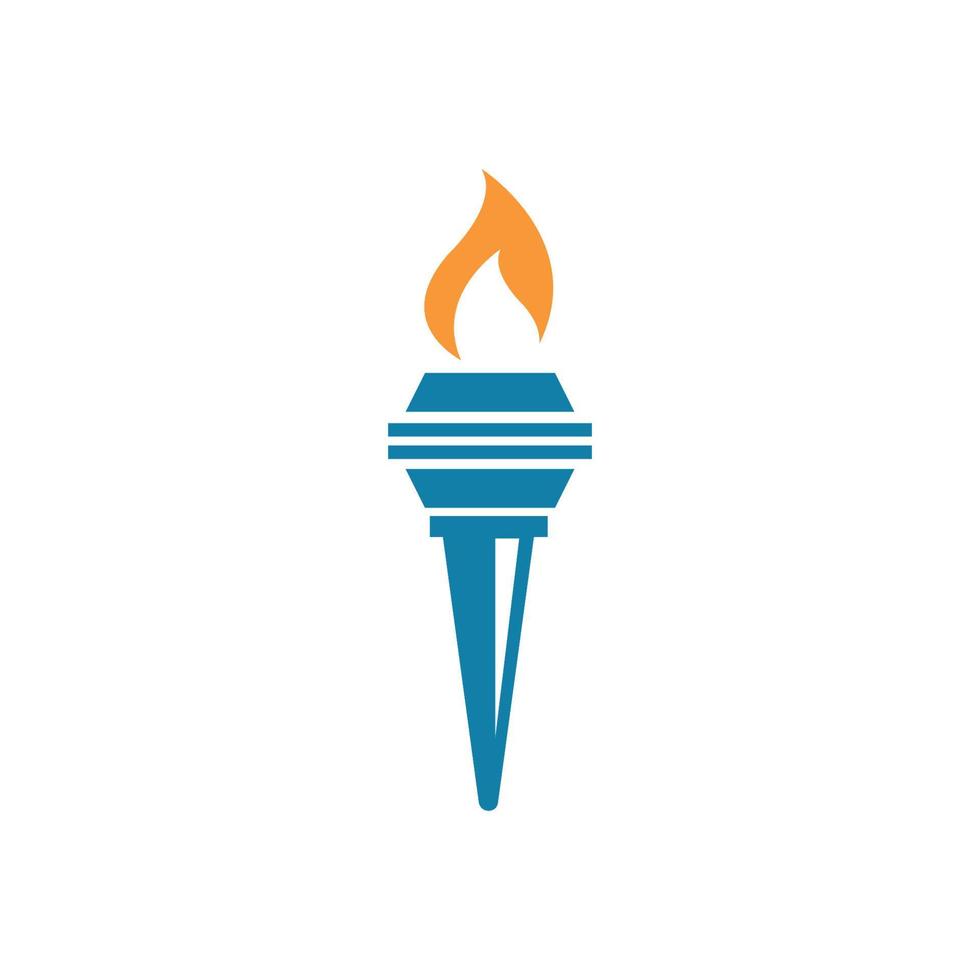 burning torch illustration vecto vector