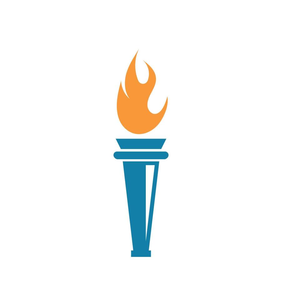 burning torch illustration vecto vector