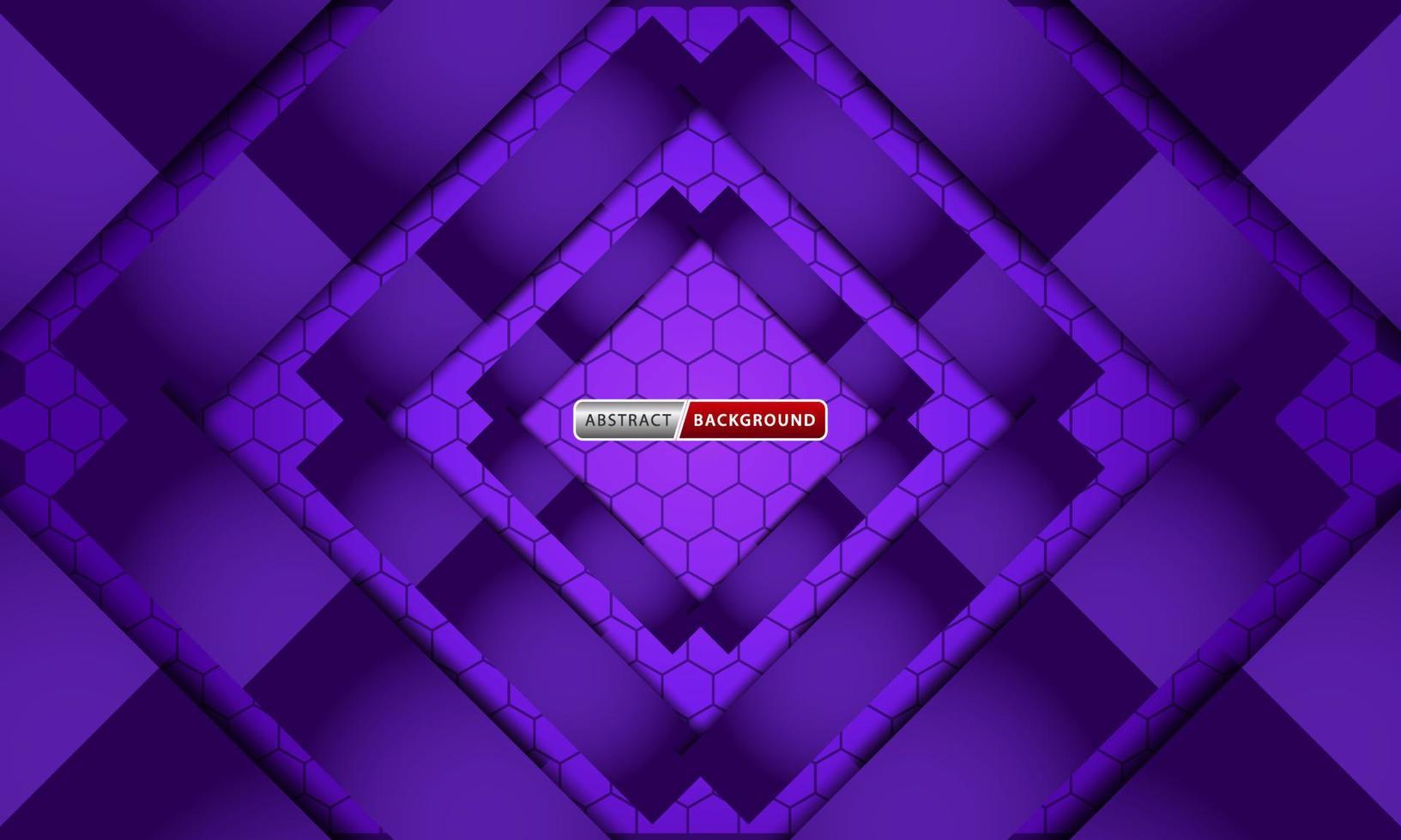 purple hexagonal abstract luxury background vector