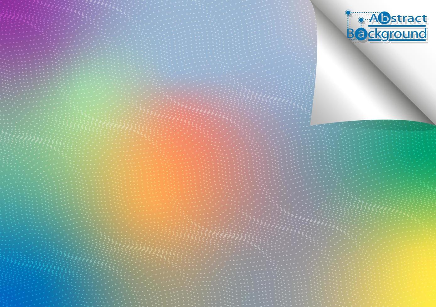 Wave effect Halftone line on gradient colorful, vector illustration