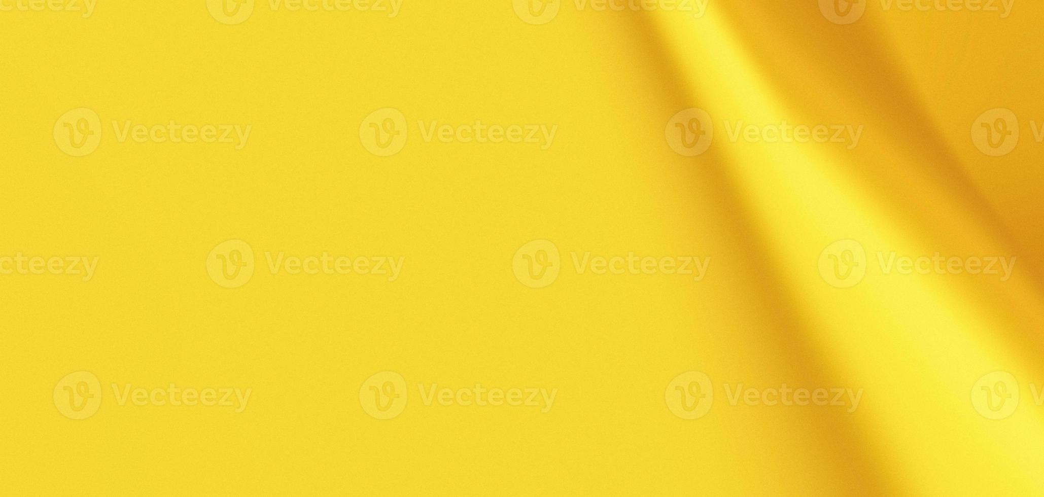 Yellow background, yellow gradient abstract backdrop, copy space, grainy texture, wide banner design photo