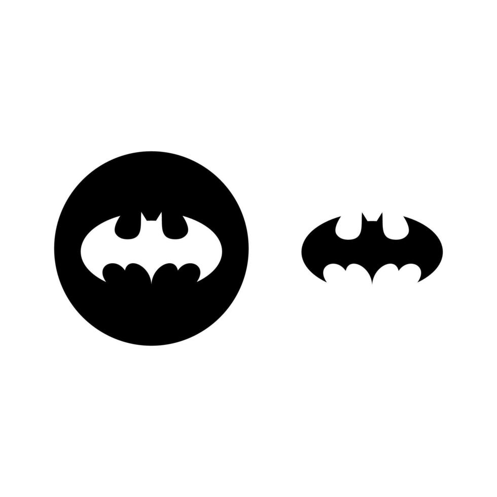 Black batman logo vector, black batman icon free vector