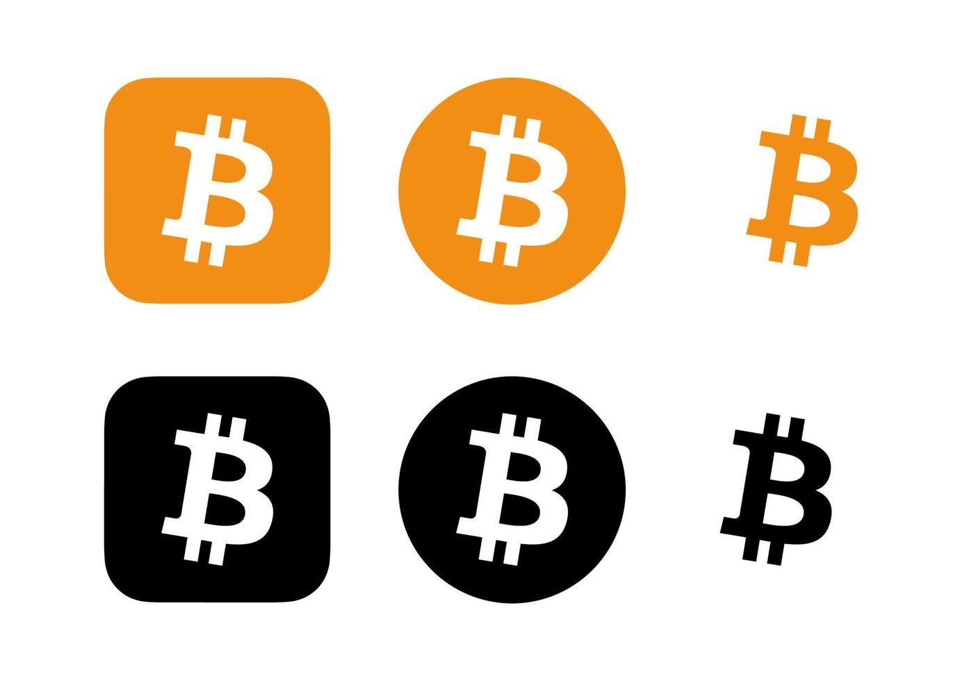 bitcoin logo vector, bitcoin icon free vector