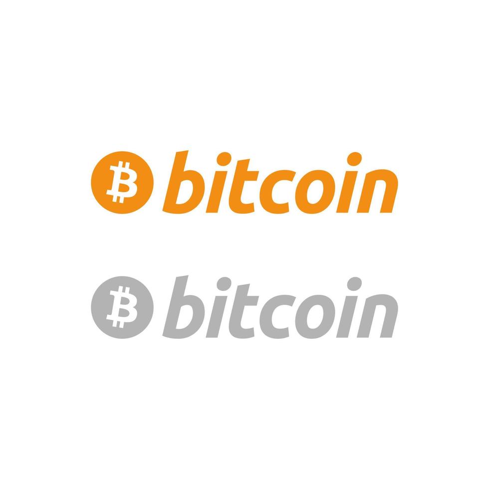 bitcoin logo vector, bitcoin icon free vector