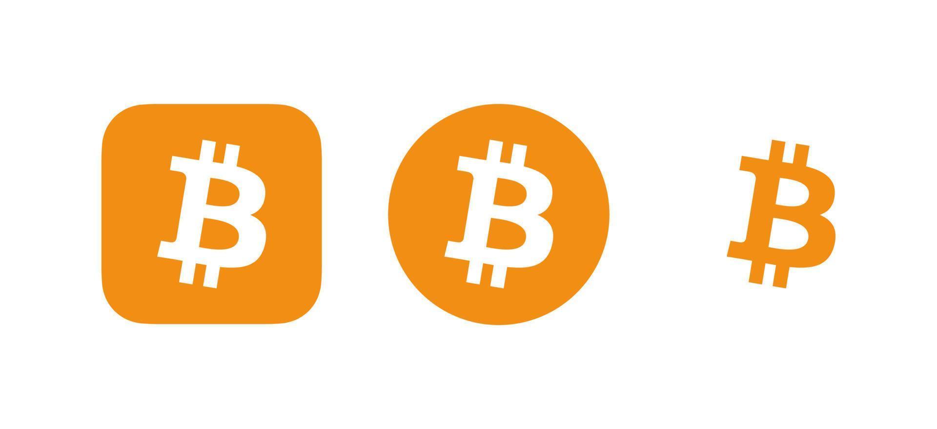 vector de logotipo de bitcoin, vector libre de icono de bitcoin