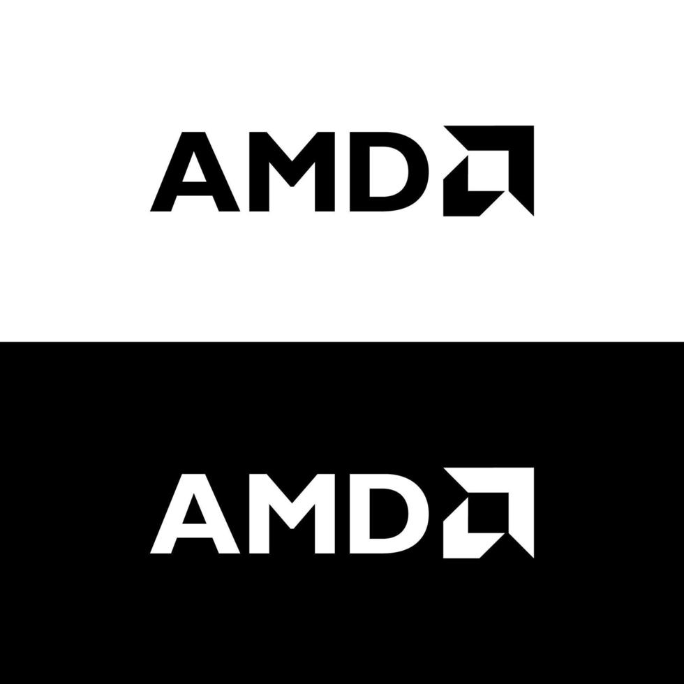 amd logo vector, amd icon free vector