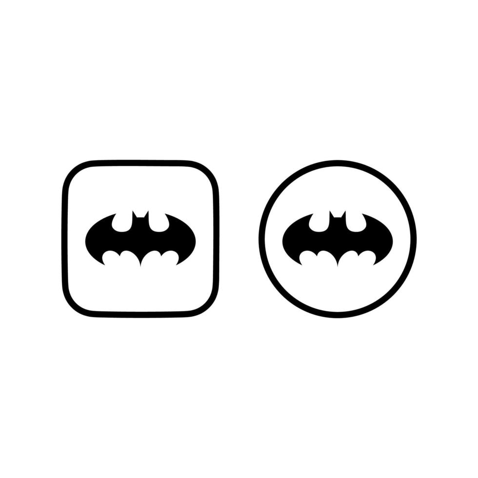 Black batman logo vector, black batman icon free vector