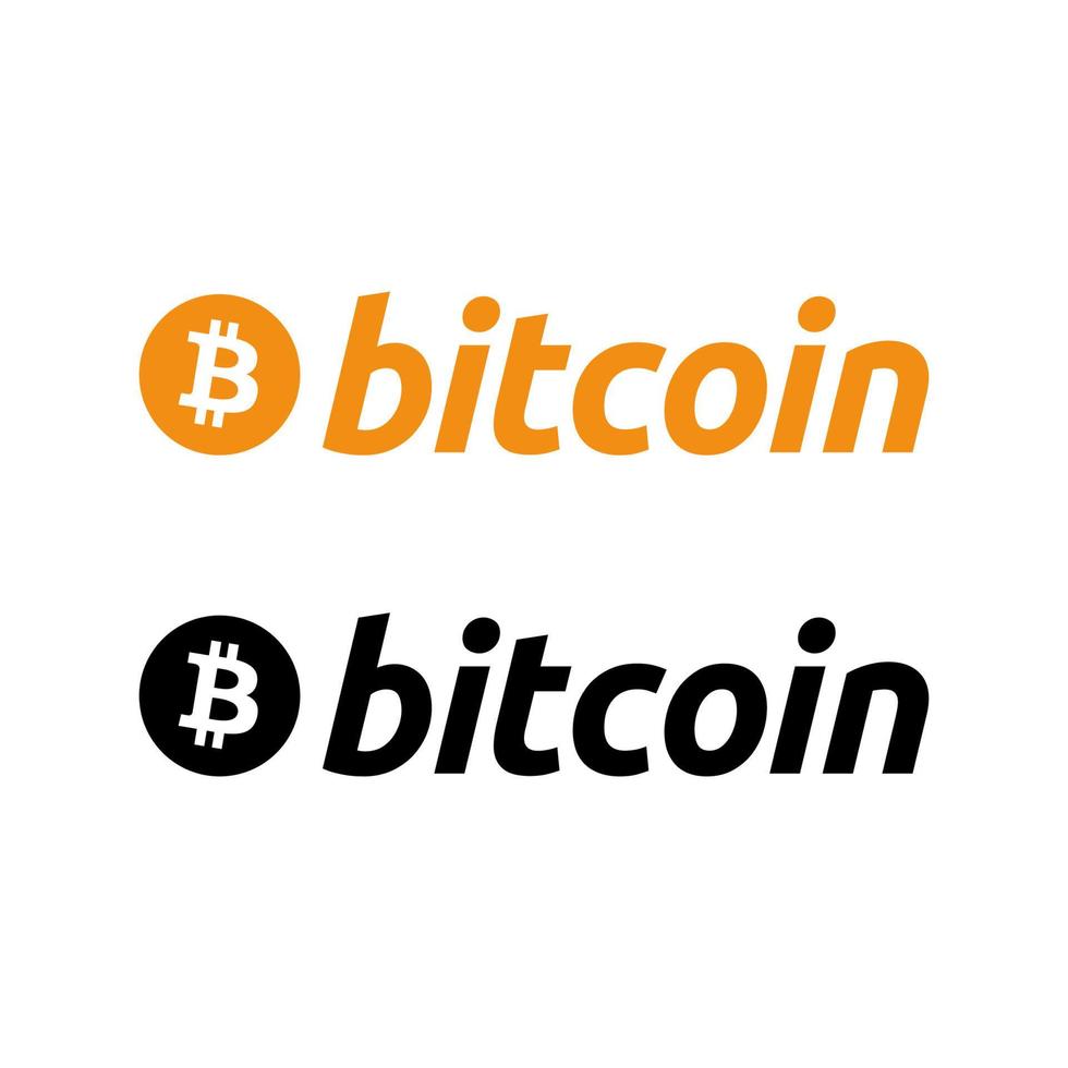 bitcoin logo vector, bitcoin icon free vector