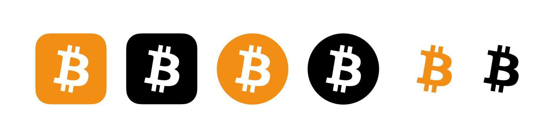bitcoin logo vector, bitcoin icon free vector