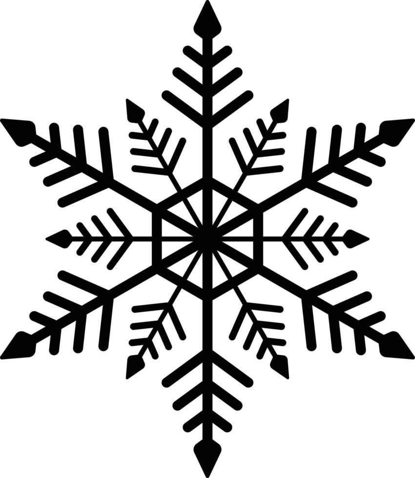 winter in outline icon vector