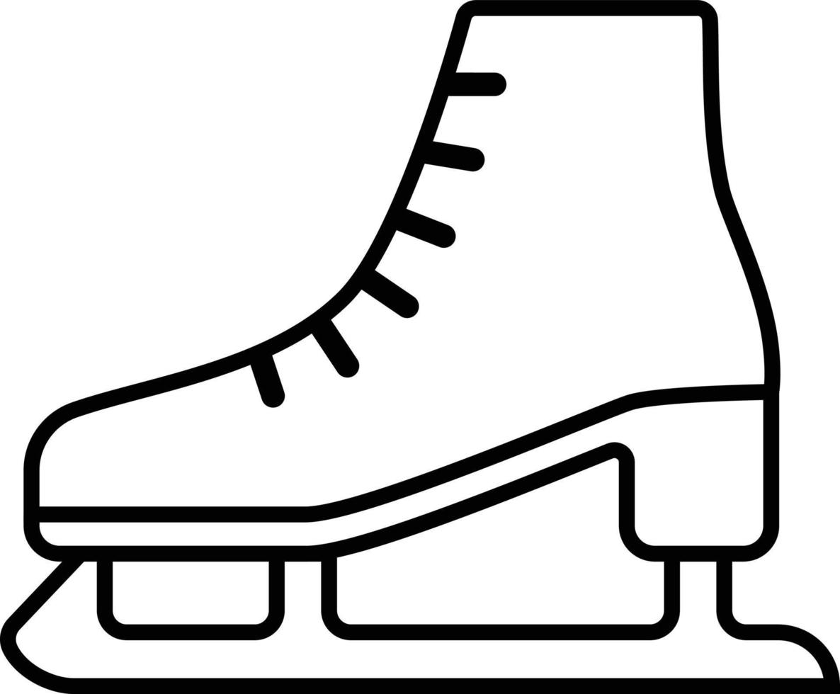 winter in outline icon vector