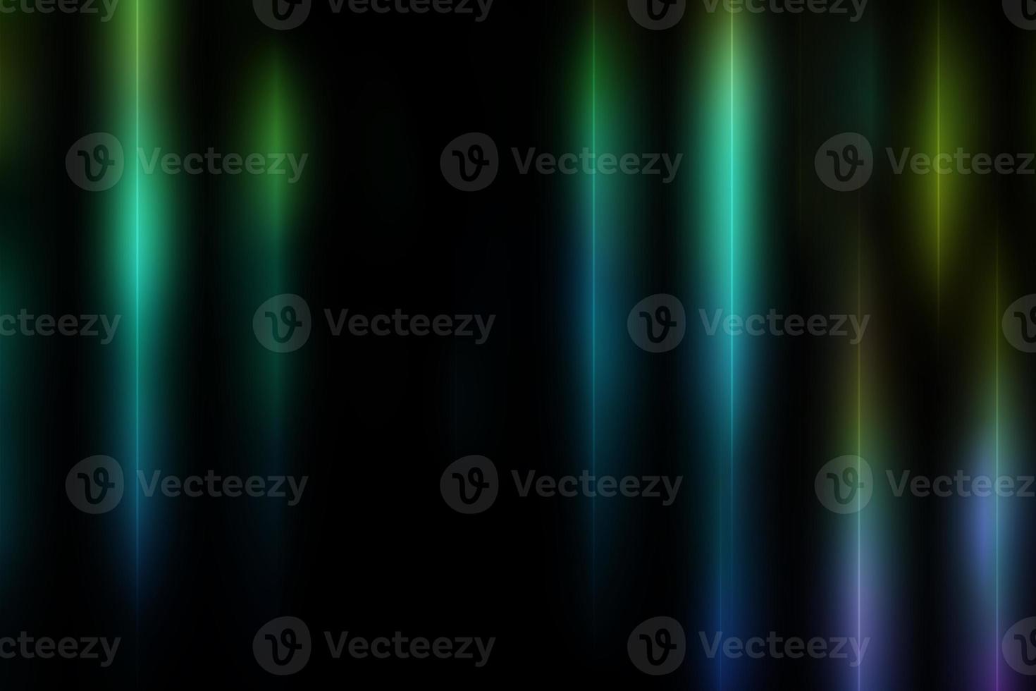 set of abstract neon light on dark background photo
