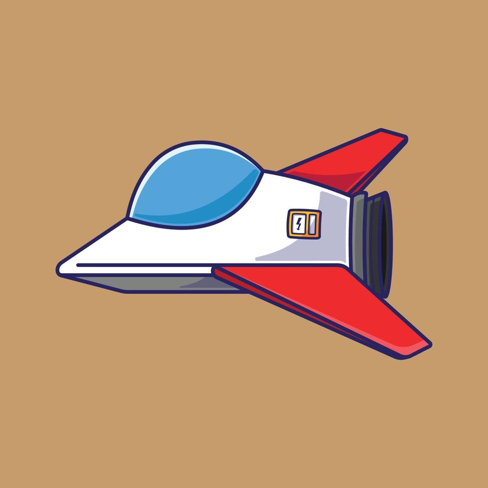 Modern Spaceship Vehicle for Exploration vector