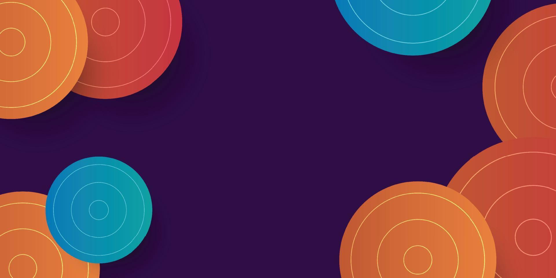 Abstract circle ornament background vector