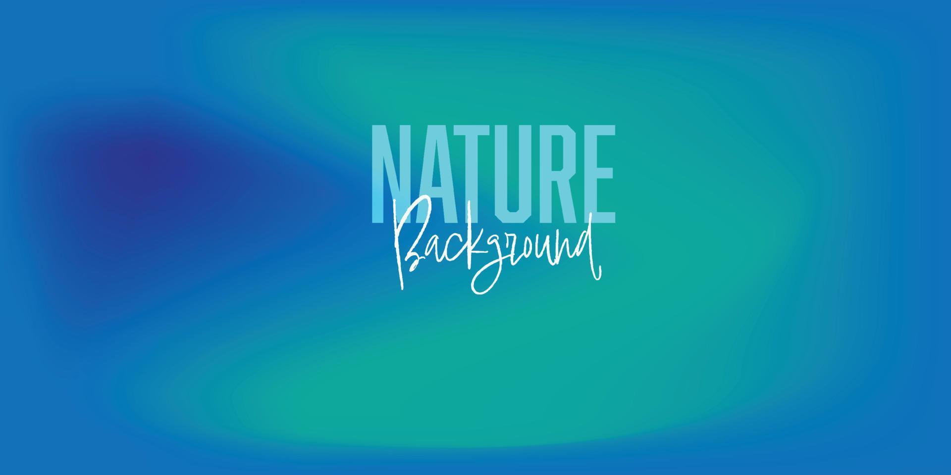 Nature blue fluid gradient background vector