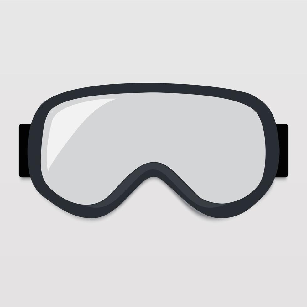 Underwater glasses goggles, glasses isolated on white background vector illustration .