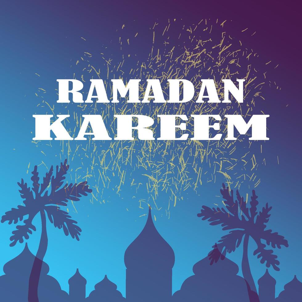 ramadán kareem cartel fondo vector ilustración diseño tarjeta de felicitación redes sociales publicación plantilla ramadhan mubarak feliz sagrado ramadán mes de ayuno para musulmanes