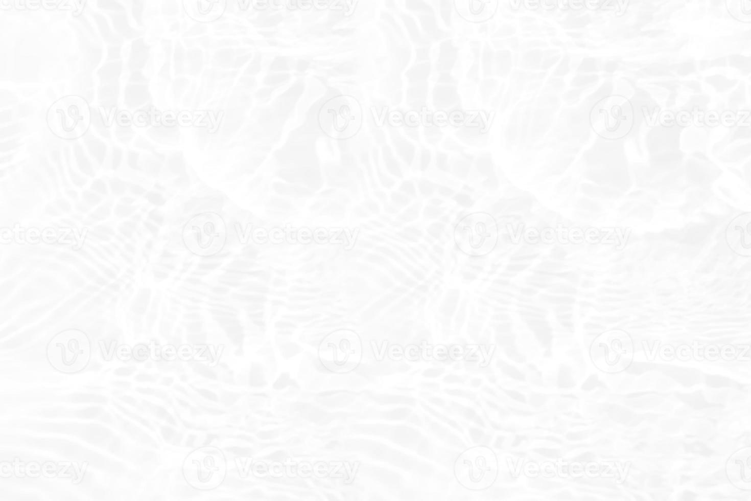 Defocus blurred transparent white colored clear calm water surface texture with splashes and bubbles. Trendy abstract nature background. Water waves in sunlight with copy space. White water shine photo