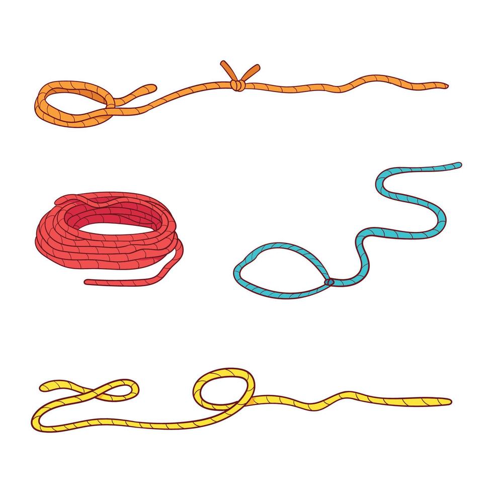 hand drawn rope illustration vector