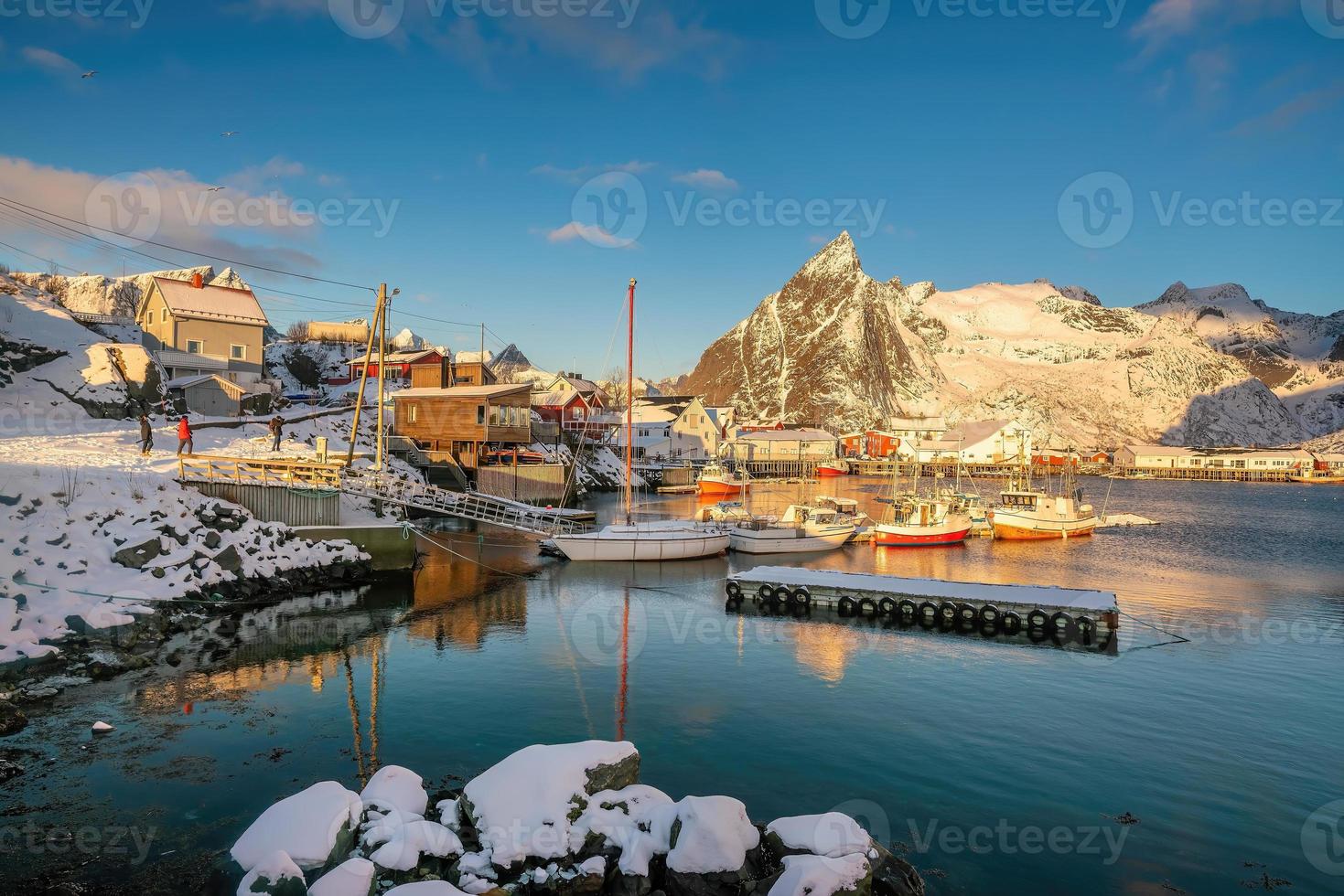 Beautiful nature lanscape of Lofoten in Norway photo