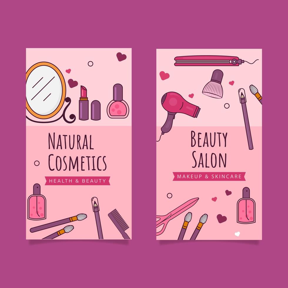 flat beauty salon banner. - Vector. vector