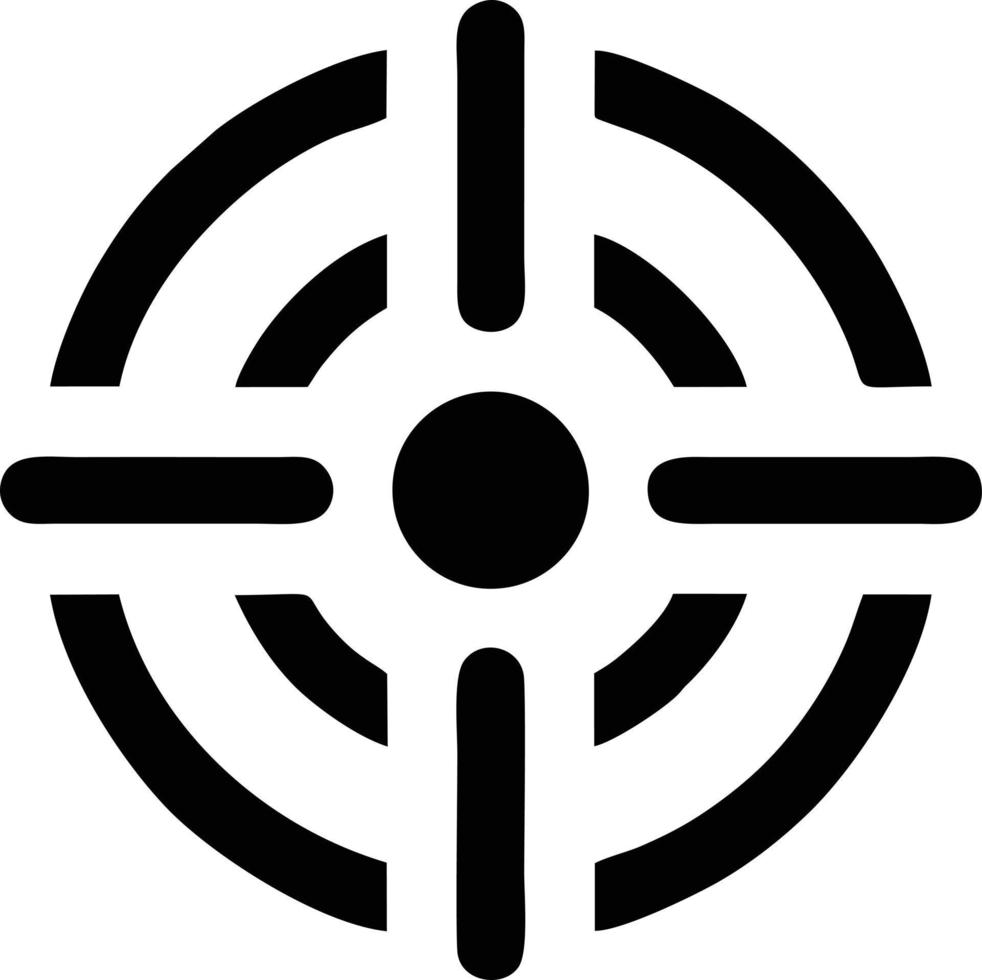 Target focus icon symbol vector image, illustration of the success goal icon concept. EPS 10