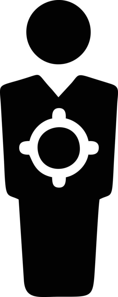 Target focus icon symbol vector image, illustration of the success goal icon concept. EPS 10