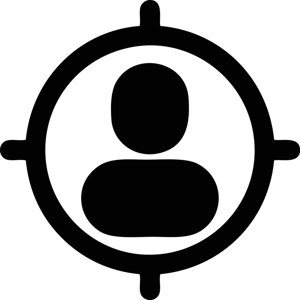 Target focus icon symbol vector image, illustration of the success goal icon concept. EPS 10