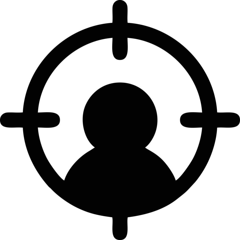 Target focus icon symbol vector image, illustration of the success goal icon concept. EPS 10