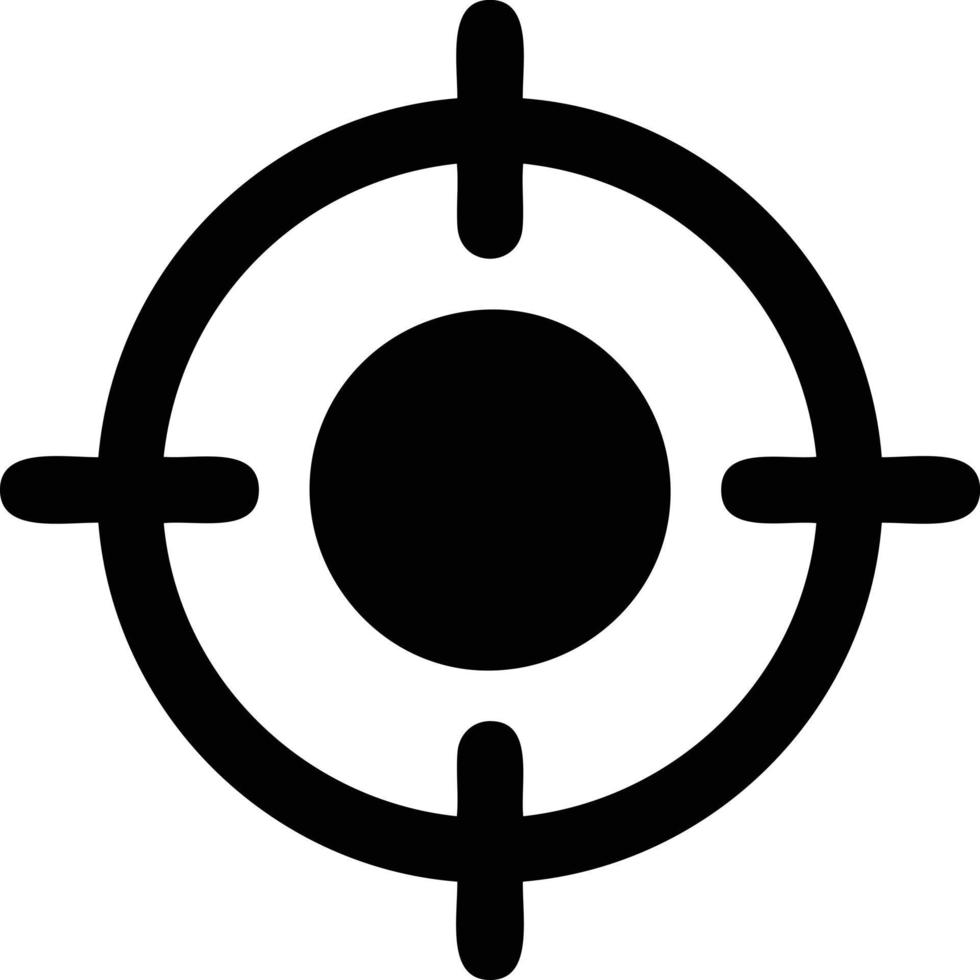 Target focus icon symbol vector image, illustration of the success goal icon concept. EPS 10