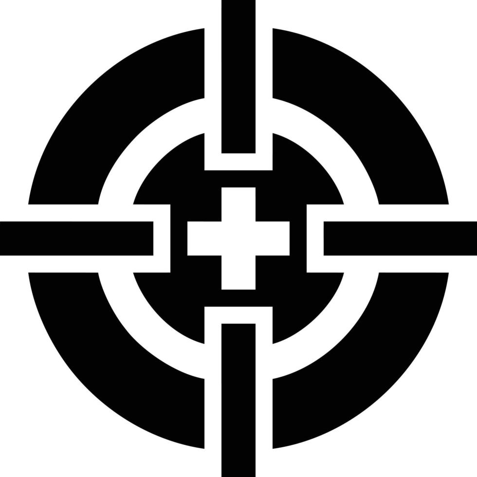 Target focus icon symbol vector image, illustration of the success goal icon concept. EPS 10