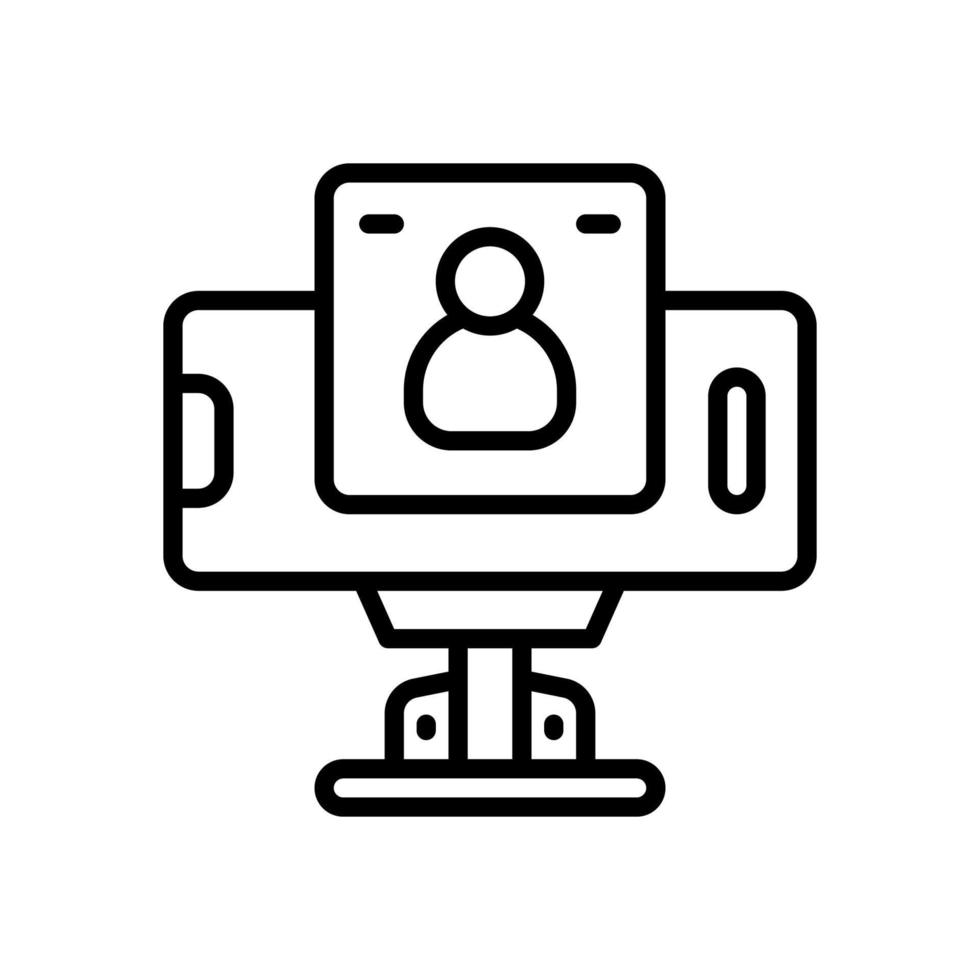 vlogging icon for your website, mobile, presentation, and logo design. vector